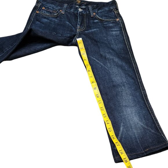 7 For All Mankind Blue Denim Jeans A-Pocket Medium Wash Size 26 - Picture 5 of 7